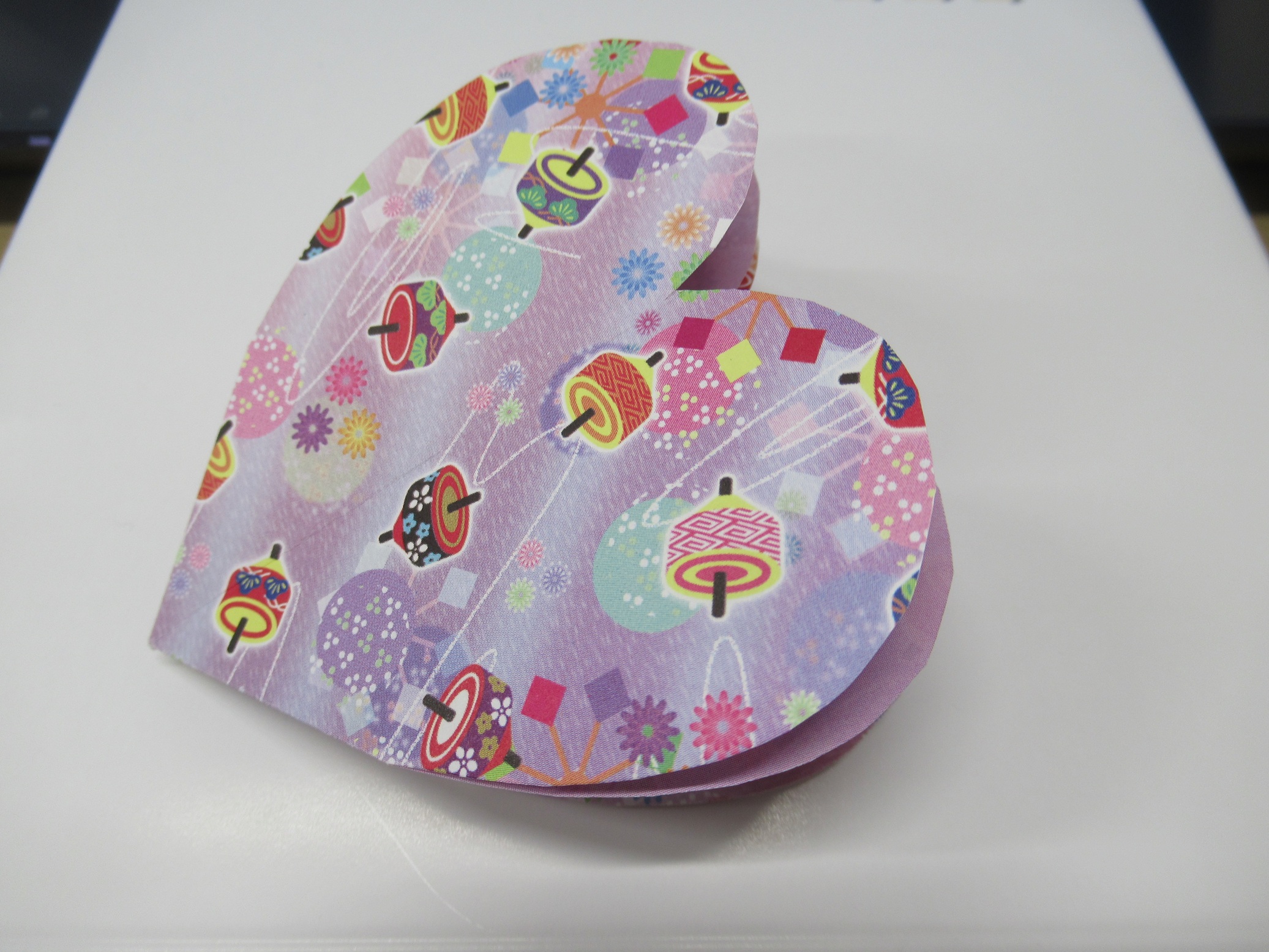 メッセージカードはハート